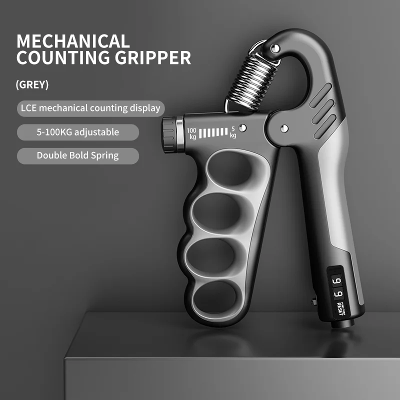 Hand Gripper – 100KG with Counter. Adjustable Grip Strength Trainer for Gym, Wrist & Forearm Workout, Finger Gripper for Hand Exercise, Non-Slip Metal Gripper for Men & Women - Image 5
