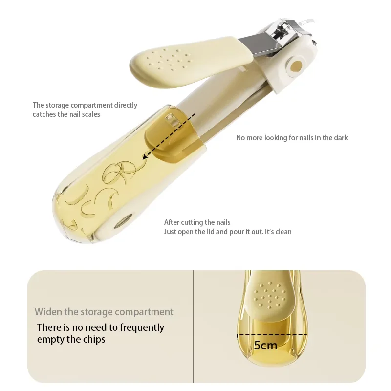 Baby Nail Trimmer, Kids Nail Clipper, Toe Nail Clipper Set With Magnifying Glass and Led Light, Manicure Led Magnifier Baby Nail Clipper - Image 3
